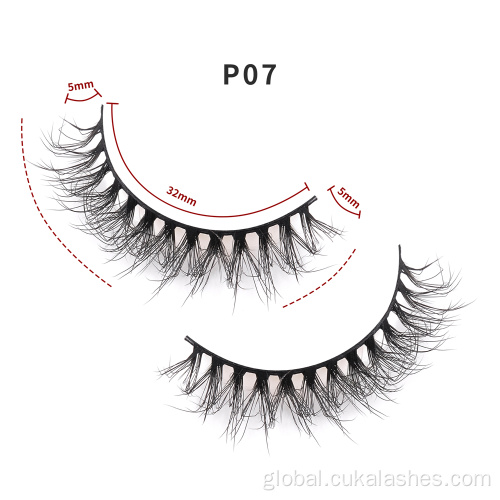 Short Strip Lashes short false eyelashes full strip 3d 5mm eyelashes Manufactory